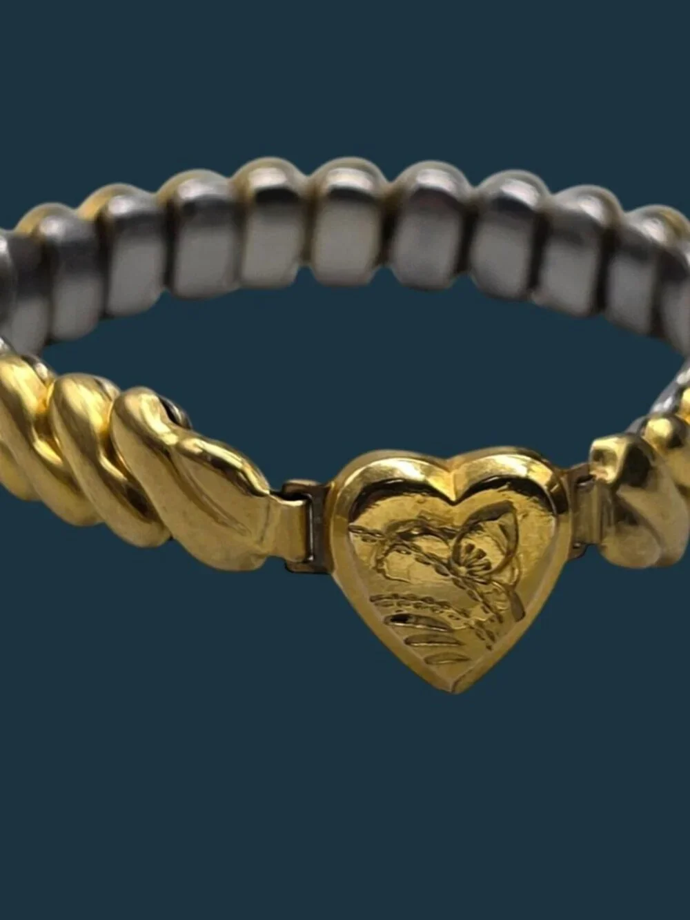 VTG Marvel Mfg Child-Sized Sweetheart Expansion Bracelet 4.5